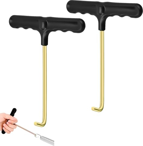 Trampolin Werkzeug T-Haken, 2 Stück Trampolin Federspanner, Trampolin Werkzeuge Metall, Federspanner Trampolin, Trampolin Federspanner T Haken, Federhaken, für Springen Trampolin Federzug