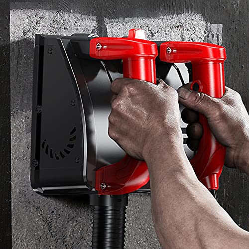 Betonfräse, 1680W Mauernutfräse mit 26 Klingen und Absaugung, 3000 R/MIN Walzenfräse Sanierungsfräse Putzfräse Mauerfräse Betonschleifer Walzen Schleifer für Renovierung