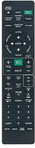 VINABTY RMT-D257A Telecomando di Ricambio Adatto Per Sony DVD Player Recorder RDR-GX380 RDR-GX360 RDR-HXD995 RDR-HXD995B RDR-HXD1090 RDR-HXD770 RDR-HX722 RDR-GX257 Compatible RMT-D256P Remote