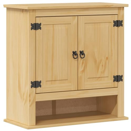 vidaXL Bad-Wandschrank Corona 70x33x71,5 cm Massivholz Kiefer