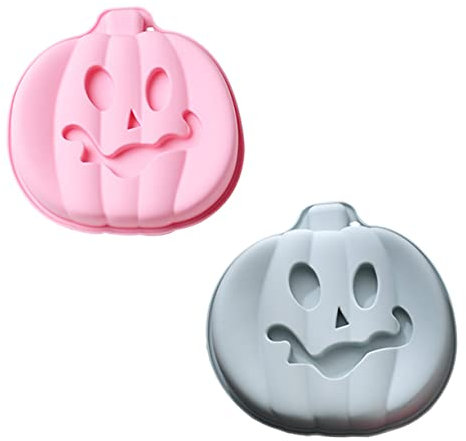 WATIIFUFU 2 Pz Stampo Da Torta Stampo Da Forno Per Caramelle 3d Da Forno Di Halloween Biscotto Di Halloween Decorazione Da Forno Di Tortiera Di Zucca 3d Gel Di Silice