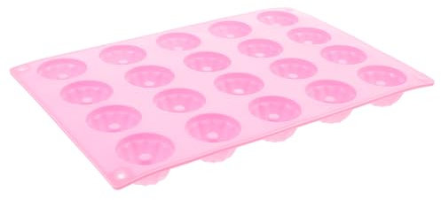 PRETYZOOM Silikon Kuchenform 20 Mulden Backform Für Ofen Mikrowelle Und Kühlschrank Rosa Lebensmittelechtes Silikon Vielseitig Für Camping Und Backen