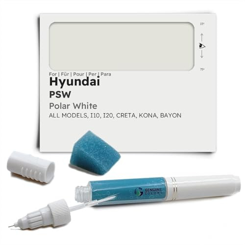 Genuine Colors Lackstift Polar White PSW für Hyundai Weiß I10 I20 Creta KONA BAYON
