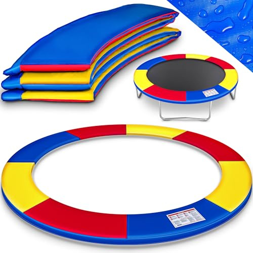 KIDUKU® Trampolin Randabdeckung Ø 244 305 366 427cm | Randschutz Extra Dick | Federabdeckung 100% UV-beständig & Wetterfest | Ersatz Trampolinzubehör Rand Federschutz Universell