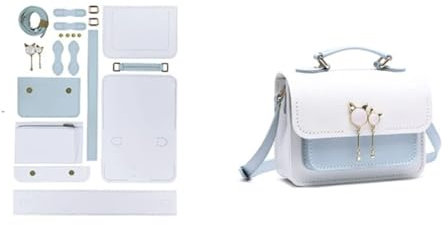 Leder Tasche machen Kit Taschenherstellungs-Set, PU-Leder, Handtasche, DIY, Umhängetasche, Nähen, Basteln, for Frauen, Mutter, Freundin, Geburtstagsgeschenk Für die Herstellung von Taschen, Handtasche