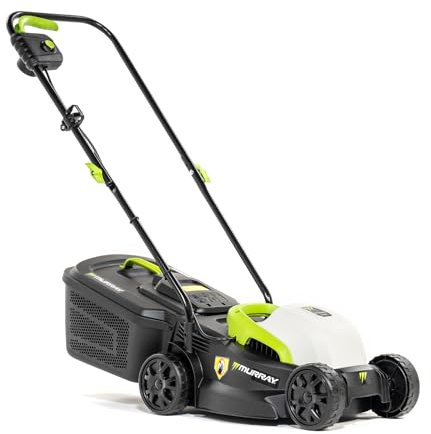 Murray Tosaerba Elettrico 2-in-1 LE320E – Compatto 1200W/32cm con Cesto Raccoglierba da 27L per Piccoli Giardini – Impugnatura Ergonomica e Protezione da Sovraccarico