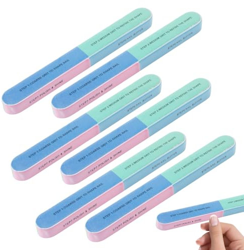 Lime a Ongles,6 PCS Limes a Ongles,Limes a Ongles Professionnelle, Soins Complets des Ongles, Limez, Polissez et Obtenez des Ongles Éclatants et Bien Soignés à Domicile