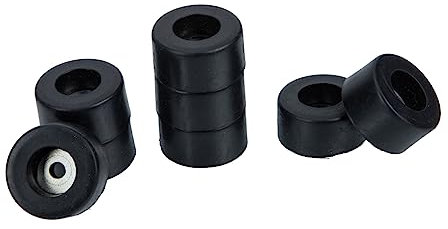Holibanna 8 Pezzi Piedini in Gomma Supporto Di Isolamento Antivibrazione Per Altoparlanti Da Palco Piedini Isolanti Base Del Cono Per Amplificatori Lettori Cd Nero 38x20mm