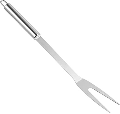 TOPPERFUN Tenedor Inoxidable De Dos Puntas Asador De Barbacoa Para Carnes y Patatas Mango