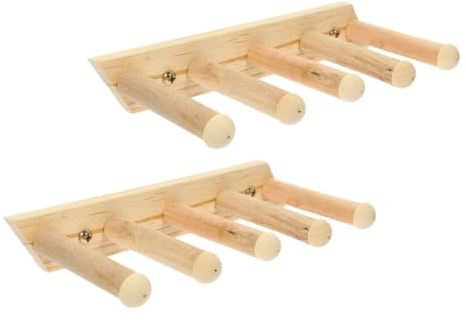 JOINPAYA Katzenwandtreppe aus Kunststoff und Holz 2 Stück Beige für Mehr und Erhöhte Reibung als Katzenzubehör für Innenkatzen