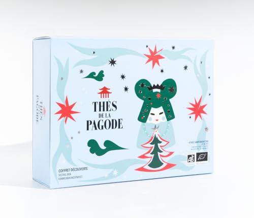 Thés de la Pagode - Coffret Découverte Elixir d'Infusions - Assortiment de 4 Infusions Bio - Créations Uniques en Édition Limitée Princesse Zao - Idée Cadeau Noël - 32 Sachets