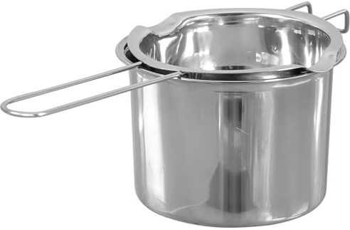 Genérico Cacerola para Fundir de Acero Inoxidable 304 de 600 Ml Baño María Olla Externa de 16 CM para Fundir Chocolate Mantequilla y Queso Utensilio de Cocina para Repostería y