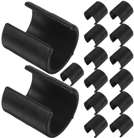 Toddmomy 15 Clips para Mástil de Bandera de Esquina para Entrenamiento de Fútbol Abrazaderas Resistentes de Plástico Accesorios Deportivos para Marcadores de Entrenamiento Kit de 15
