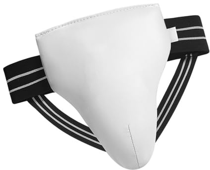 Kfwfuaee PU Leather Groin Protector for Kids Male Athletes Engaged in Boxing and Martial Art Activity Taekwondo Guard0 Taekwondo Guard for Kids