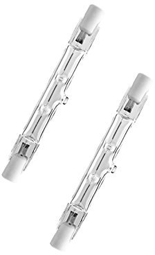 NuLoXx 2er Pack Halogenstab R7S 78mm 80W/827 2700K warmweiß 1400LM AC 220...240V, 360° Abstrahlwinkel, DIMMBAR!