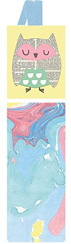 moses 83116 libri_x Lesezeichen mit Band Eule Pastell