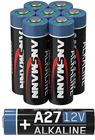 ANSMANN A27 12V Alkaline Batterie - 8er Pack MN27 Batterien besonders geeignet für Alarmanlagen, Garagentoröffner, Fernbedienung und vieles mehr - Einwegbatterie