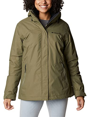 Columbia Bugaboo Fleece Interchange Jacket, Giacca Invernale 3 In 1 Donna, Stone Green, Taglia XL