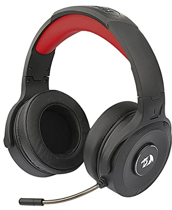 Redragon Victorynk Casque Gamer Pelops 2.4G, 7.1, sans Fil, 3,5 mm, Noir/Rouge 8900-0090