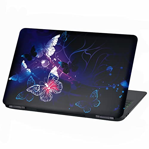 Laptop Folie Cover: Strange Klebefolie Notebook Aufkleber Schutzhülle selbstklebend Vinyl Skin Sticker (15 Zoll, LP79 Schmetterling)