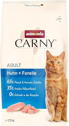 animonda Carny Adult, Croccantini Gatto, senza zucchero e senza cereali, Pollo + Trota 1,75 kg
