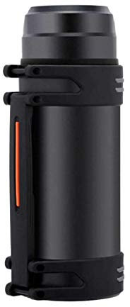 Vacuum Travel Bottle Thermos Giant Flask 5L, Thermo Bottle, Stainless Steel Oversized Capacity Vacuum Insulated Thermal Reusable Water Bottle, for Home Outdoor (Black) (Black,1500ml)