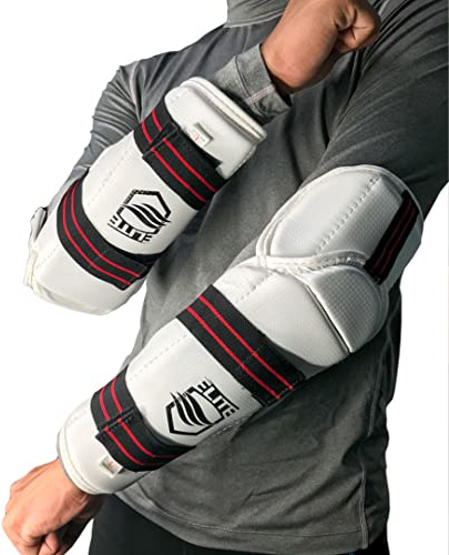ELITE – Taekwondo Forearm & Elbow Guard for Kids & Adults (TKD Protector) (Xtra Small)
