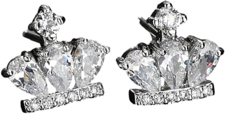 spilla donna 2 pezzi piccola spilla con nota di cristallo con corona di diamanti piccola spilla accessori per abiti camicia gemelli fibbia anti-esposizione gioielli corona