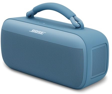 Bose SoundLink Max Bluetooth Speaker - Portable Wireless Party Speaker, IP67 Waterproof, Rope Handle, Up to 20 Hours of Playtime, USB-C, Built-in 3.5mm AUX Input, Blue Dusk