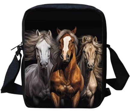 Binienty Kleine Umhängetasche für Damen und Mädchen, leichte Kuriertasche mit verstellbarem Schultergurt