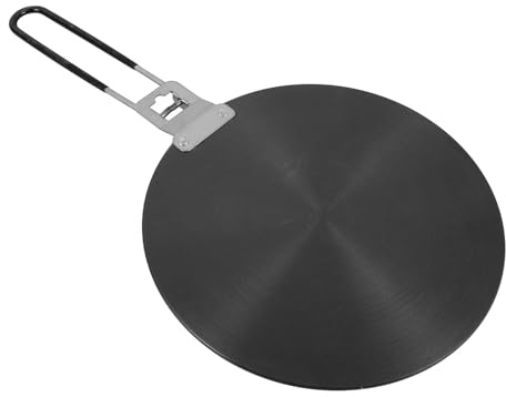 DECHOUS Aluminium Wärmeverteilerplatte für Gasherd mit Rutschfestem Griff Energiesparend und Hitzebeständig für Küche und Kochgeschirr