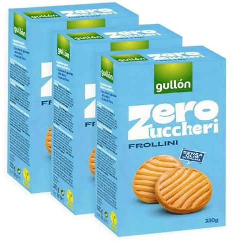 3X Gullon Frollini Biscotti con Zero Zuccheri Senza Olio di Palma 330g