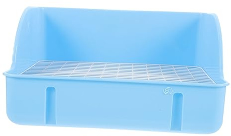 Happyyami Caja para Hámster y Ardillas de Plástico Fuerte Rejas Desmontables y Valla Lateral, Resistente a Salpicaduras para Sala y Dormitorio