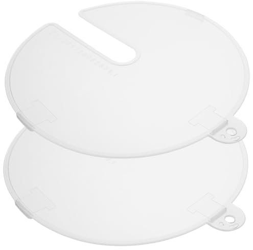COLLBATH 2piezas Tapa Antisalpicaduras para Cuenco De Mezcla Reutilizable Seguro para Cocina Cubierta Antidesbordamiento para Batido De Huevos y Amasado De Masa Pack De Accesorios Cocina