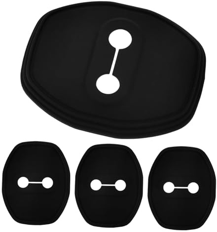 MAGICLULU 4pièces Couvercle De Serrure De Voiture Silicone Protecteur De Loquet De Porte pour Véhicule Lot