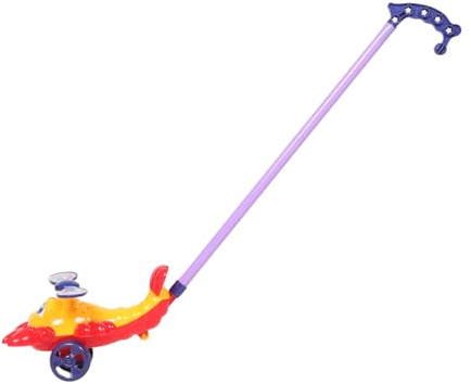 Warmhm Giocattolo da Spingere e Tirare per Ragazzo Ragazza a Forma di Aragosta, Struttura Stabile in Pp e Metallo, per Sviluppo e Gioco Indoor che Outdoor Colore Casuale