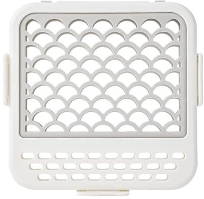 Cesta de lavavajillas para artículos de bebé, organizador de utensilios multiusos, contenedor de secado seguro, estante de cocina para cubiertos, chupetes, tazas, botellas, 7.1 x 7.1 x 0.9 pulgadas