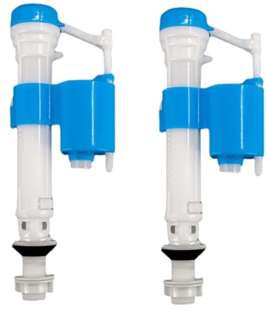 2Pcs Toilet Cistern Flush Parts, High Pressure Cistern Fill Valve, Toilet Flush System Replacement, Universal Toilet Tank Inlet Valve for Home Maintenance and Water-Saving Upgrades
