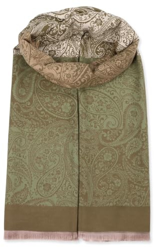 malito - Damen Modeschal - weicher XXL Viskosemix Baumwolle Schal - Winterschal Ornament-Print modern & lang - Pashmina Stola Orient S607