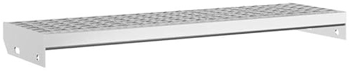 Eleganz Gitterroststufe 80x24x7 cm aus verzinktem Stahl - Langlebige Teppichunterlage für Wohnzimmer, Schlafzimmer & Büro - rutschfeste Lösung für Teppiche
