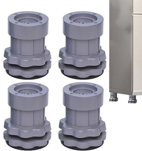 Vibrationspads für die 4-teilige Gummimatten ohne Verrutschen | Vibrationsdämpfer mit einem Griffprofil zum Schutz des Bodens und der Disposition