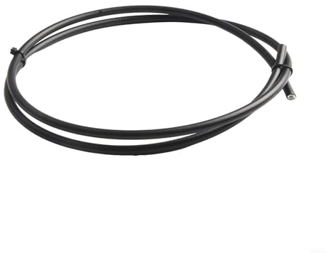 Jotekonoby Hydraulischer Fahrrad-Bremsschlauch mit Nylon für Ölschlauch, DOT-Flüssigkeits-kompatibel und Mineralöl-Bremsleitung, Hochdruck-Hydraulikschlauch, Kupfer-Olivgrün (1 m schwarz)