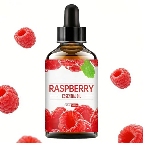 Aceite Esencial Frambuesa, Aceite Esencial Puro Plantas, For Aromaterapia, Difusor, Humidificador, Masaje, Cuidado Piel, Velas Baño, Jabones, Lociones, Perfumes Frutas Esenciales.(2bottles)
