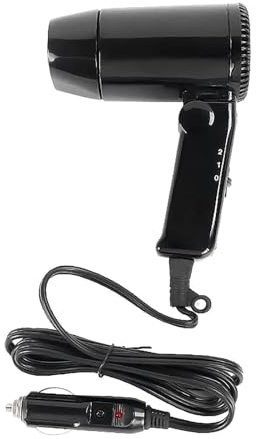 Haartrockner – ABS, 2,36 Zoll, DC 12 V 17,5 A, kompaktes tragbares Design | schnell trocknend, Stromversorgung über Auto | 12 V, Camping-Föhn, Reisefrisur-Werkzeug