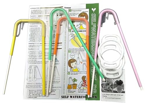 Richson Self Watering Stick DB,Two Weeks Self Watering Tool for Bonsai Trees,4pcs/Pack