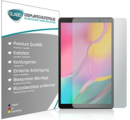 Slabo 2 x Displayschutzfolie für Samsung Galaxy Tab A T510 | T515 10,1 Zoll (2019) Displayschutz Schutzfolie Folie No Reflexion | Keine Reflektion MATT