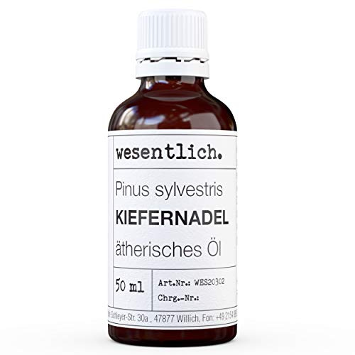 wesentlich. Kiefernadelöl - ätherisches Öl - 100% naturrein (Glasflasche) - u.a. für Duftlampe und Diffuser (50ml)