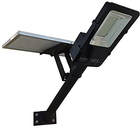 Jandei - Farola Solar Exterior, Potente 3700 Lúmenes, Impermeable IP65, Panel Solar y Mando a Distancia Inlcuidos, Luz Blanca Fría 6000K, Ideal para Jardín, Patio, Camino y Muro