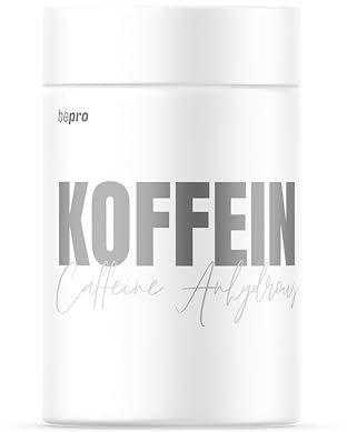 Koffein Kapseln - hochdosiert 200 mg - 120 Kapseln - Qualität direkt vom Herstelle- vegan - BetterProtein®