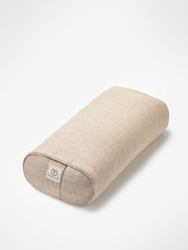 Yogamatters Hemp Small Rectangular Buckwheat Bolster (Natural)